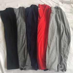 5 large long sleeve t shirts